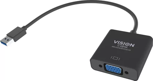 Vision TC-USBVGA USB graphics adapter 1920 x 1080 pixels Black