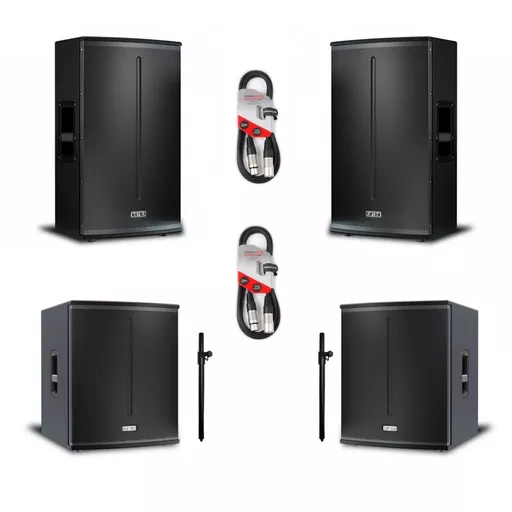 FBT X-Lite 115A & 118SA Active Speaker System Bundle