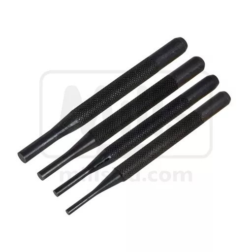 4 Piece Round Head Parallel Pin Punch Set
