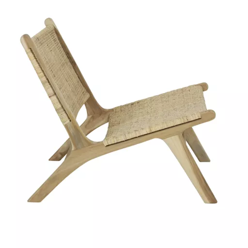 Chair Laren rattan natural-teak