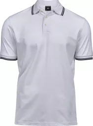 Men's Luxury Stripe Stretch Polo