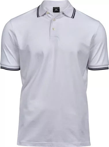 Men's Luxury Stripe Stretch Polo