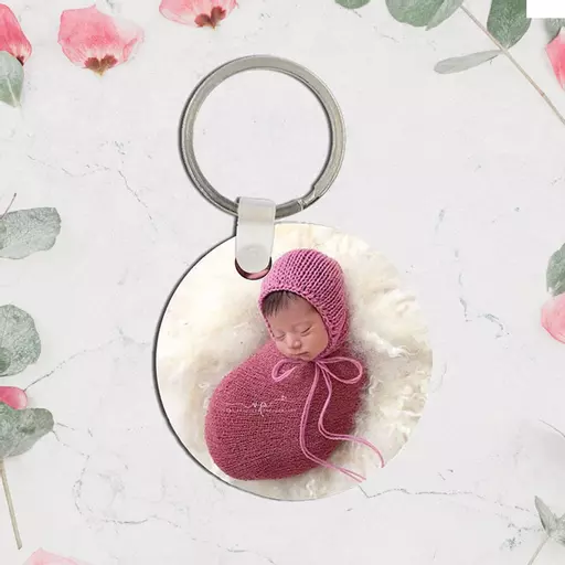 Personalised Round Photo Keyring