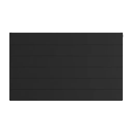 Flat Cover Plate with Lines 600 x 1000 Matt Black
