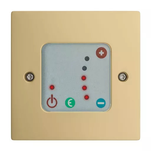 Crafton II Temperature Control Panel Brass Effect