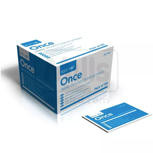 Sterile Saline Wipes - Box of 100