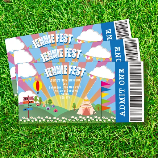 Festival Camp Invitations