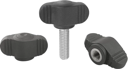 K0274 - Antibacterial Mini Wing Grips Parts In Stainless Steel Size M6