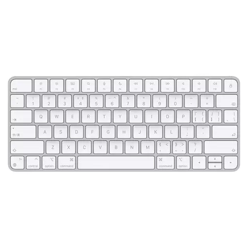 Apple Magic keyboard USB + Bluetooth Chinese Simplified Aluminium, White