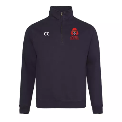 ChristChurchCollege_QuarterZipSweatshirt_Navy_Front.png