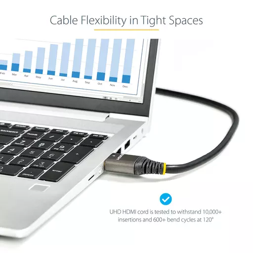 StarTech.com 16ft (5m) HDMI 2.1 Cable 8K - Certified Ultra High Speed HDMI Cable 48Gbps - 8K 60Hz/4K 120Hz HDR10+ eARC - Ultra HD 8K HDMI Cable - Monitor/TV/Display - Flexible TPE Jacket