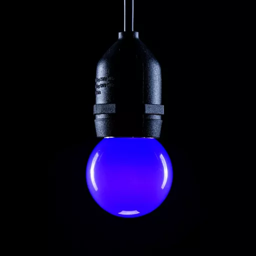 Prolite 1.5W LED Poly Golf Ball Lamp BC Blue