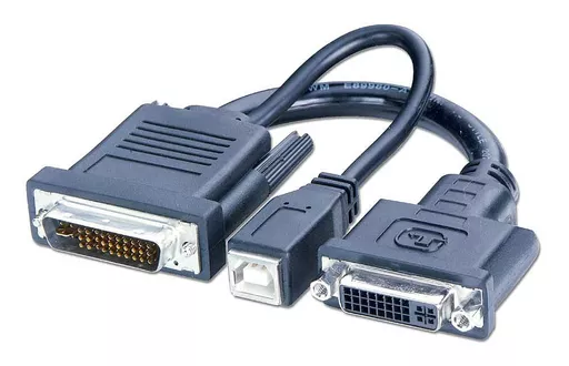 Lindy DVI and USB to PandD (M1-DA, EVC) Adapter Cable, 0.2m