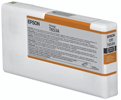 Epson C13T653A00/T653A Ink cartridge orange 200ml for Epson Stylus Pro 4900