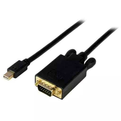 StarTech.com 6ft (2m) Mini DisplayPort to VGA Cable - Active Mini DP to VGA Adapter Cable - 1080p Video - mDP 1.2 or Thunderbolt 1/2 Mac/PC to VGA Monitor/Display - Converter Cord