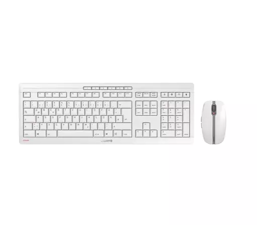 CHERRY Stream Desktop Recharge keyboard Mouse included RF Wireless QWERTY English Grey