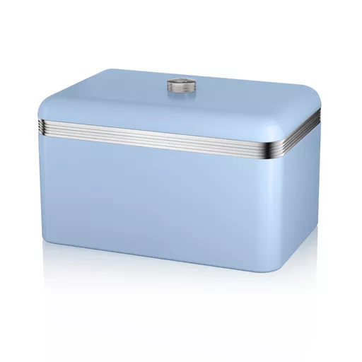 Retro Bread Bin Blue