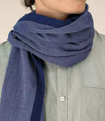 Spasso Blue Dotted Scarf