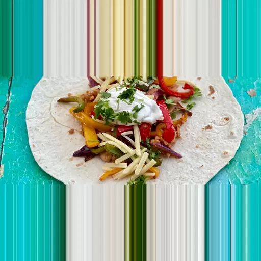 3. Roast Pepper Fajitas with Refried Beans (Vegetarian) T17088.jpg