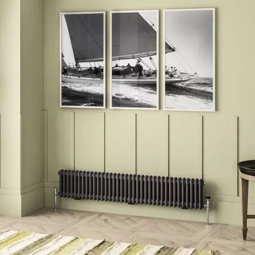 Imperia 2 Column Radiator 300 x 1640mm Matt Anthracite