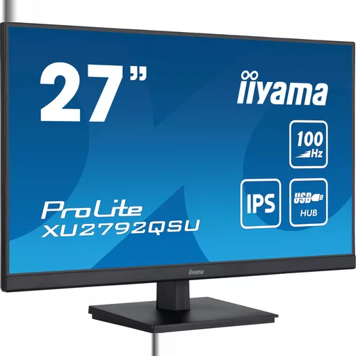 iiyama ProLite 27” QHD IPS technology panel with USB hub and 100Hz refresh rate