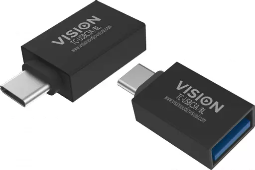 Vision TC-USBC3A/BL cable gender changer USB C USB 3.0 A Black