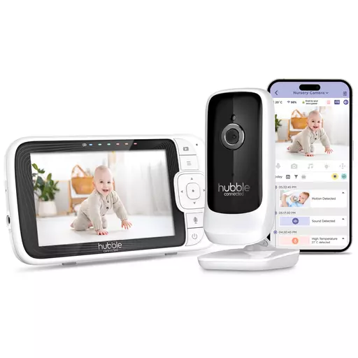 Hubble Go Baby Portable Plus 5.0” Smart Video Baby Monitor