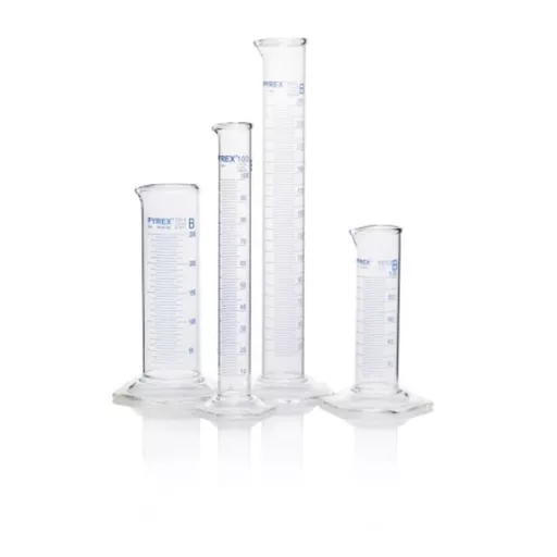 Cylinder 1Lx10ml Tall HD boro glass