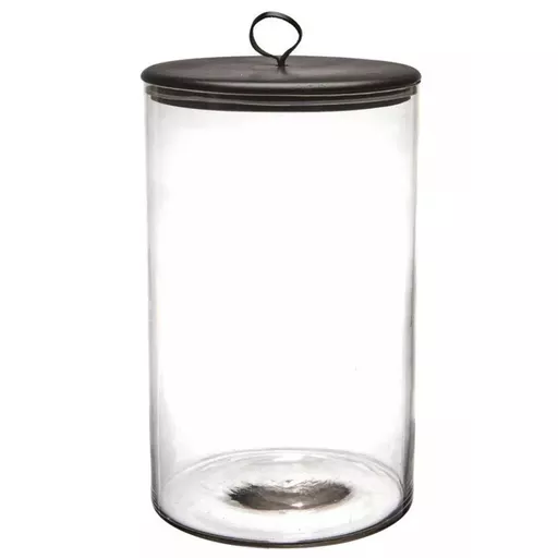 Jar, Kaarina, Black/Clear, Large