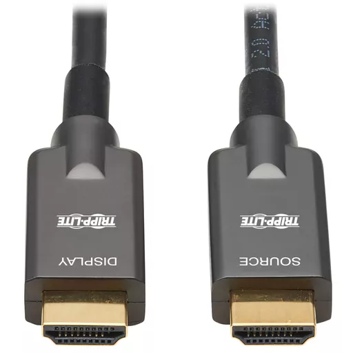 Tripp Lite P568FA-10M High-Speed Armored HDMI Fiber Active Optical Cable (AOC) - 4K @ 60 Hz, HDR, 4:4:4, M/M, Black, 10 m (33 ft.)