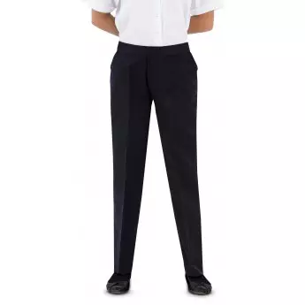 Girls Easy Pull-On School Trousers