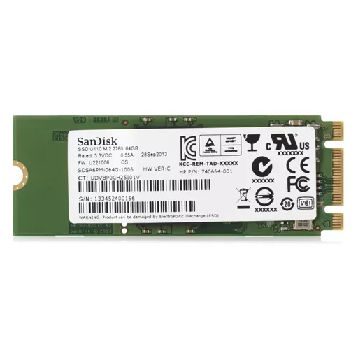 HP 64 GB MLC M.2 Solid State Drive