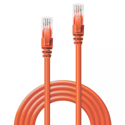 Lindy 2m Cat.6 U/UTP Network Cable, Orange