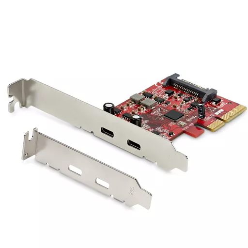 StarTech.com 2-port 10Gbps USB C PCIe Card - USB 3.1 Gen 2 Type-C PCI Express Host Controller Add-On Card - Expansion Card - USB 3.2 Gen 2x1 PCIe Adapter 15W/port - Windows, macOS, Linux