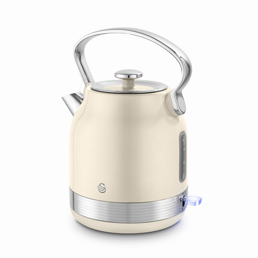 Swan Chantilly Cream Retro Traditional Kettle Large