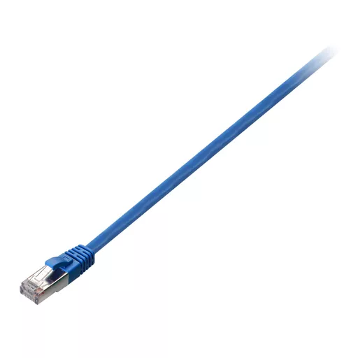 V7 Blue Cat6 Shielded (STP) Cable RJ45 Male to RJ45 Male 2m 6.6ft