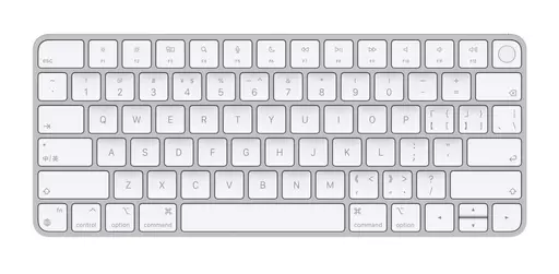 Apple Magic keyboard USB + Bluetooth Chinese Traditional Aluminium, White