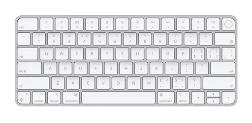 Apple Magic keyboard Universal USB + Bluetooth Chinese Traditional Aluminium, White