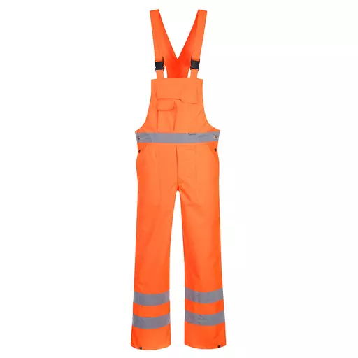 Hi-Vis Breathable Rain Bib and Brace