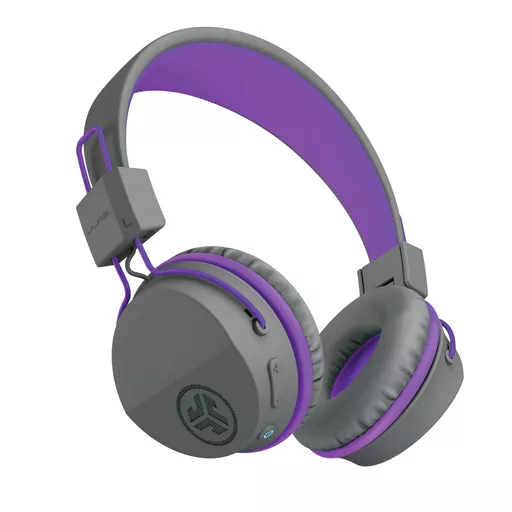 JLab JBuddies Kids Wireless Headphones - Grey/ Purple