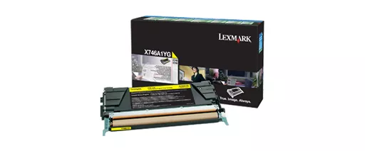 Lexmark X746A1YG Toner cartridge yellow return program, 7K pages ISO/IEC 19798 for Lexmark X 746/748