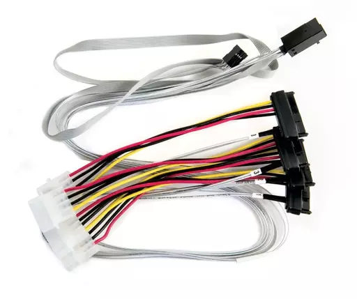 Microchip Technology 2280100-R Serial Attached SCSI (SAS) cable 0.8 m 6 Gbit/s Multicolour, White