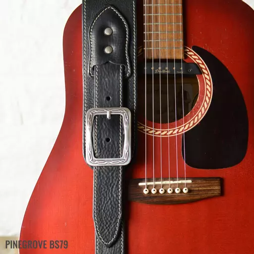 Handmade Leather Guitar Strap BS79 by Pinegrove Leather