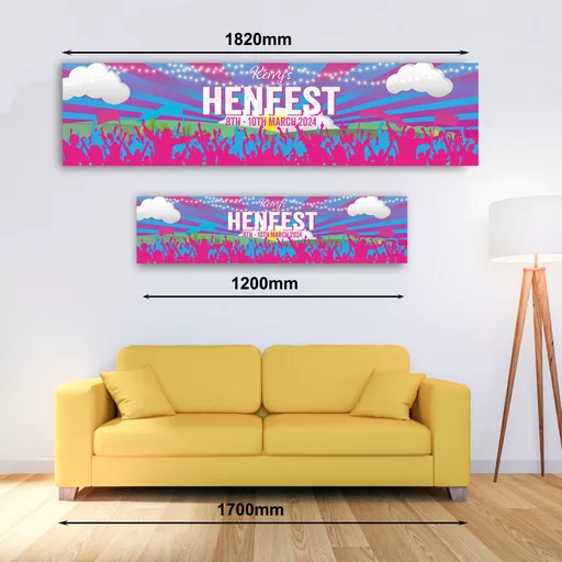 Personalised Banner - Henfest Pink Festival Banner
