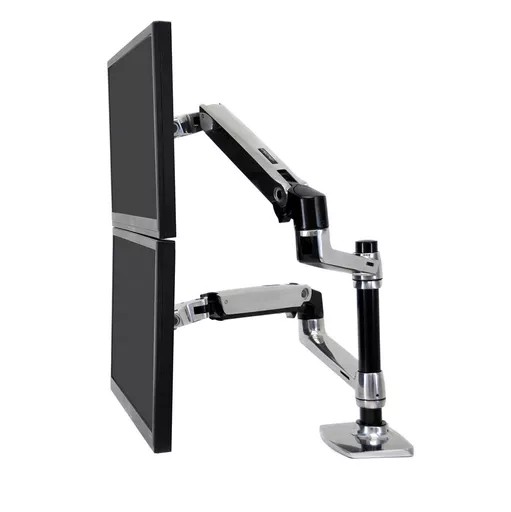 Ergotron LX Series Dual Stacking Arm 61 cm (24") Silver Desk