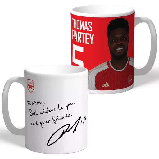 Arsenal FC Partey Autograph Mug