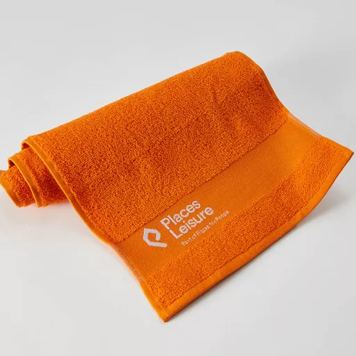 New Places Leisure Orange Workout Towel