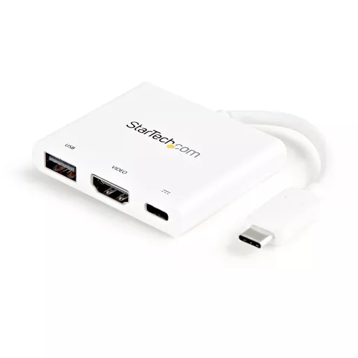 StarTech.com USB-C Multiport Adapter with HDMI - USB 3.0 Port - 60W PD - White