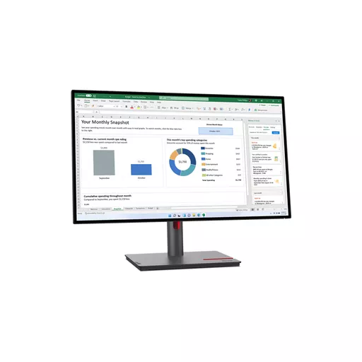 Lenovo ThinkVision P27q-30 LED display 68.6 cm (27") 2560 x 1440 pixels Black