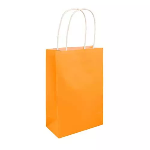 Neon Orange Paper Party Bag - Pack of 48